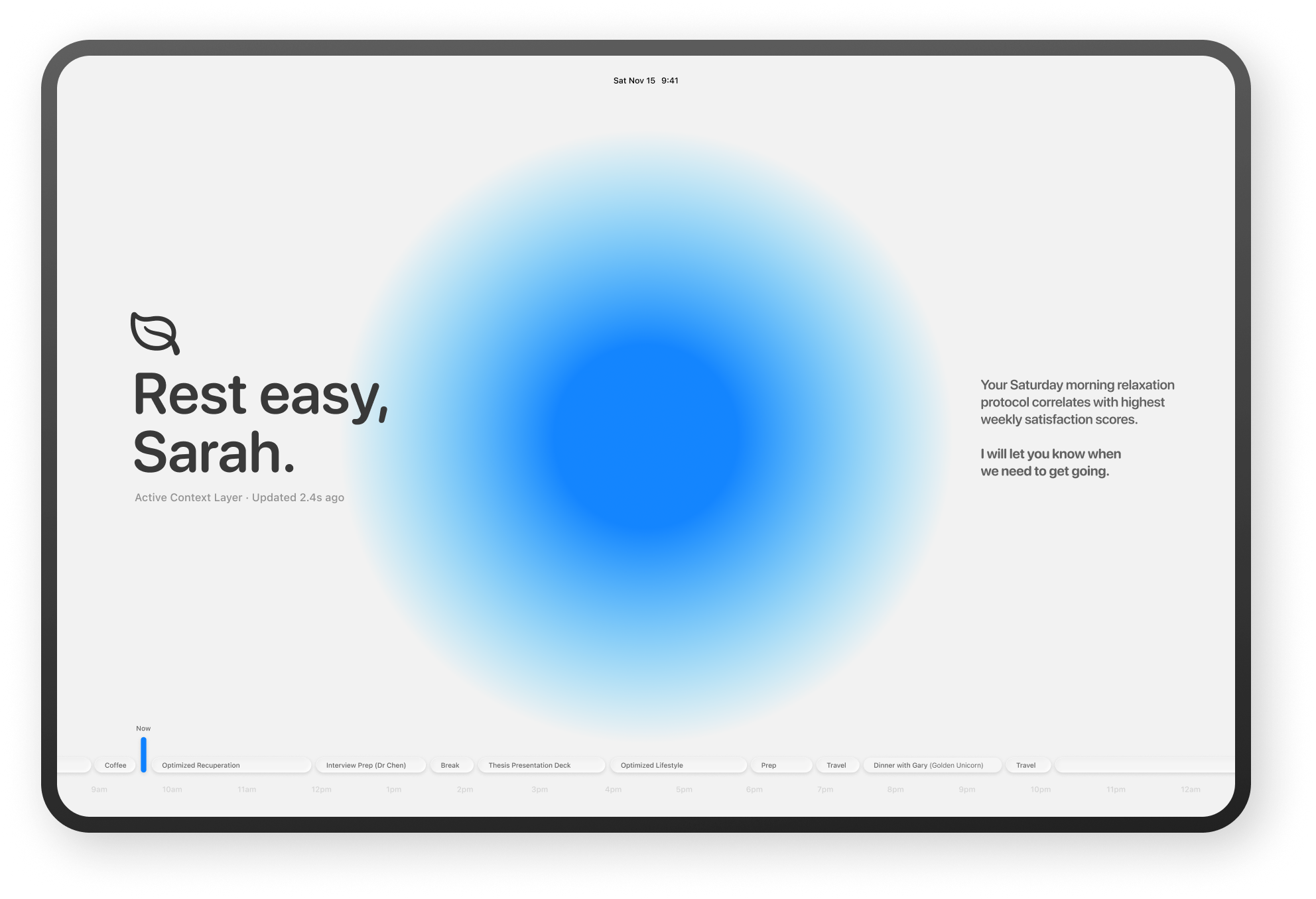 Day Planning Interface
